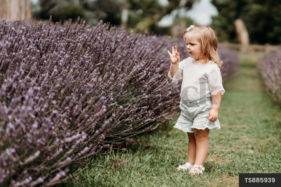 Young Girl with Flowers