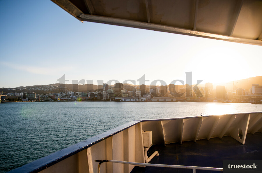 Wellington CBD view from ferry