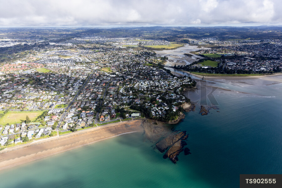 Aerial view of Kaipara Harbour