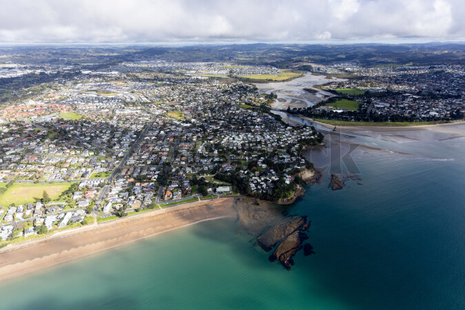 Aerial view of Kaipara Harbour