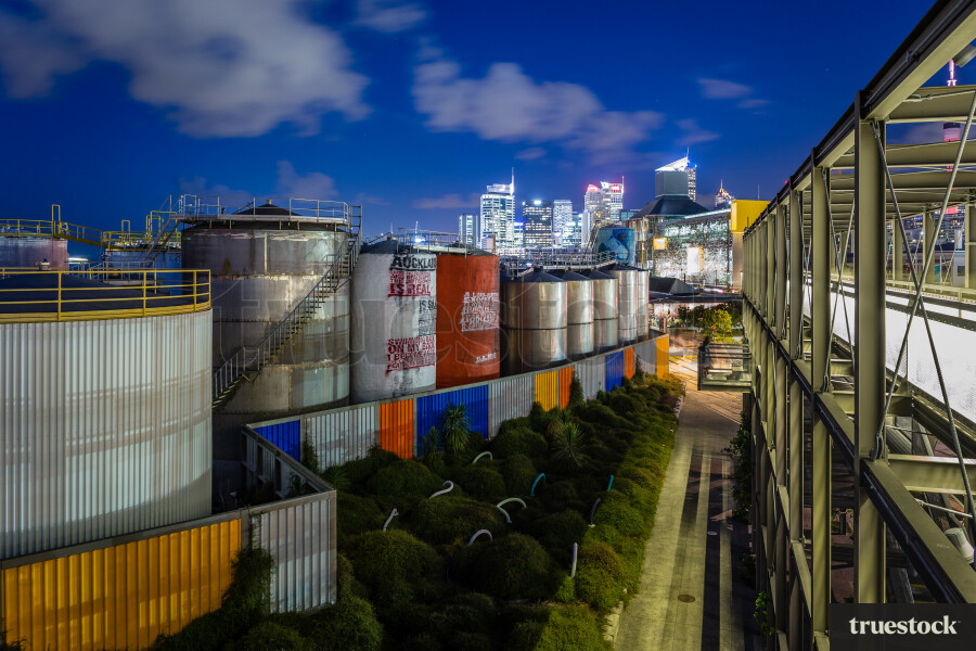 Tanks at Wynyard Quarter
