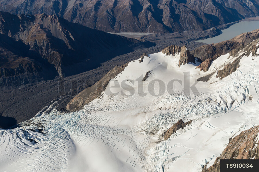 Aerial view of Aoraki Mount Cook