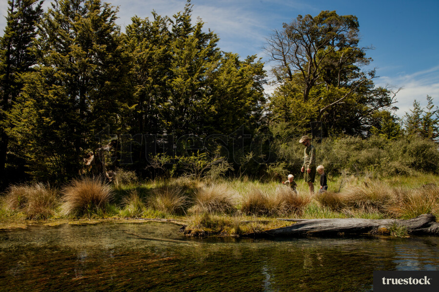people walking and exploring the outdoors