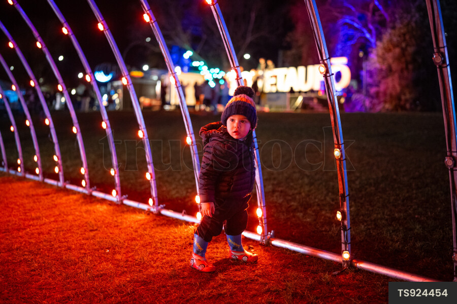 Kid at Winter Festival