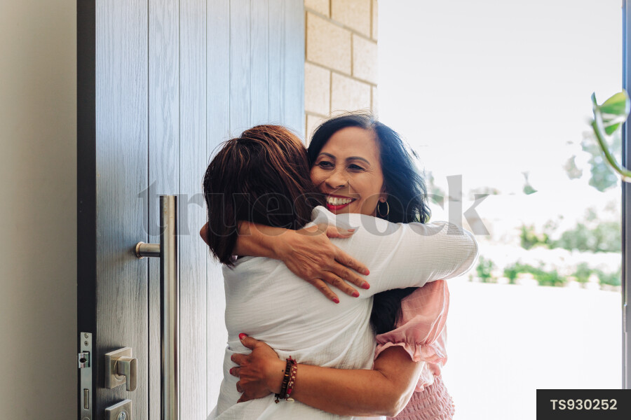 Women Greeting Each Other
