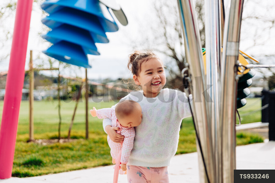 Young Girl on Playground