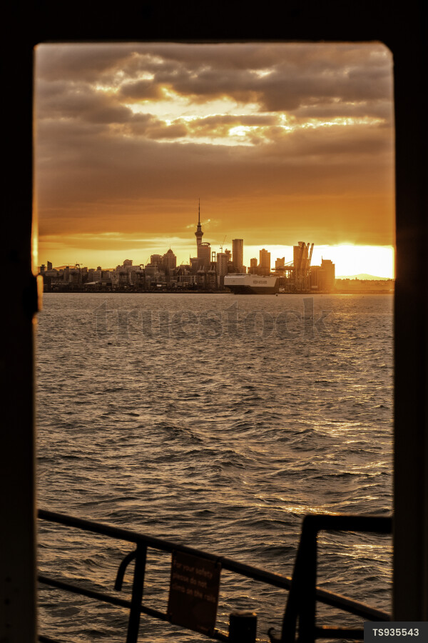 Auckland Sunset Skyline