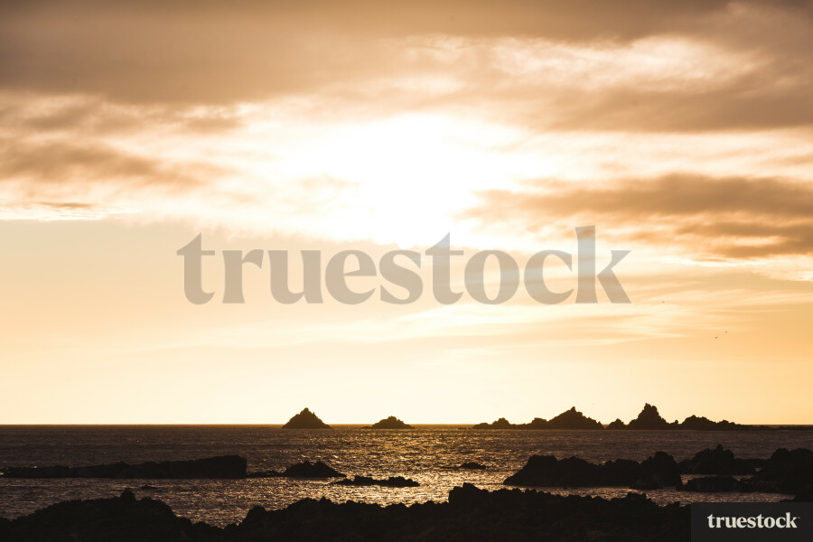 Sunset over the beach