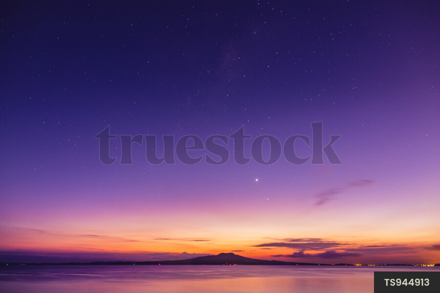 Rangitoto at sunrise