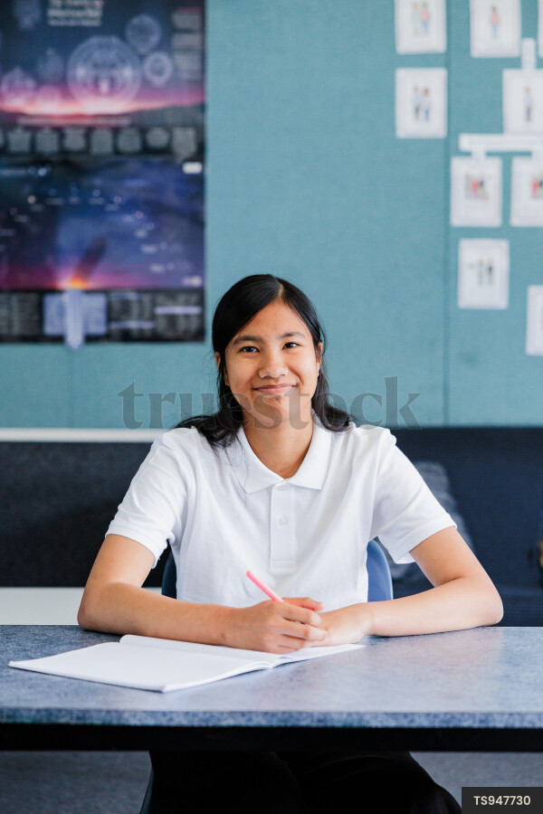 Girl at Desk
