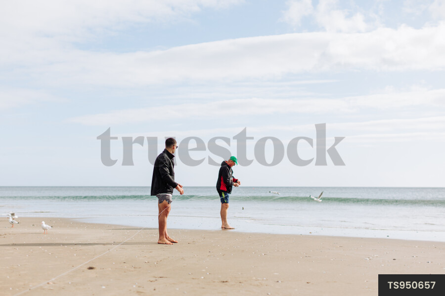 Longline Fishing at Beach