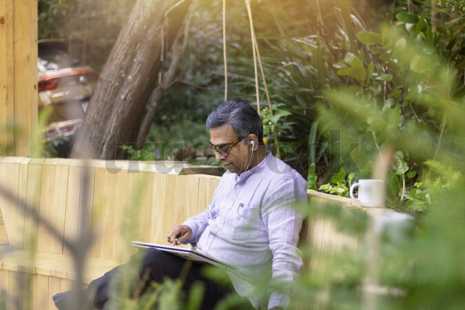 Man working from home