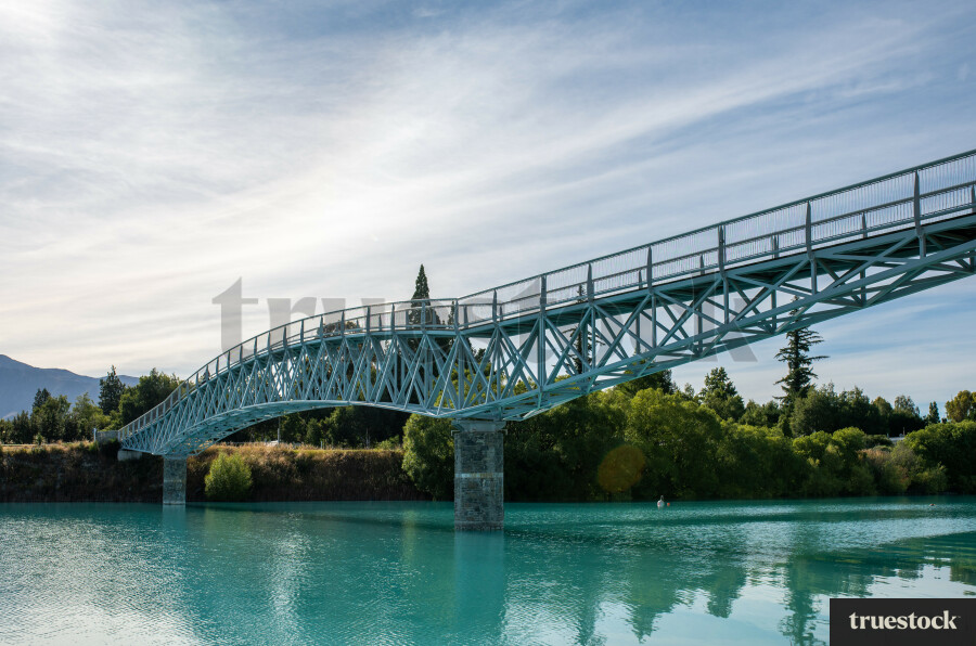Bridge over Lake Tekapo