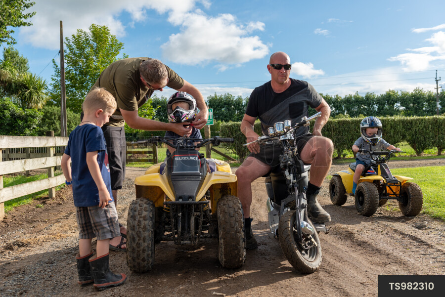 Parents and Kids on Quad