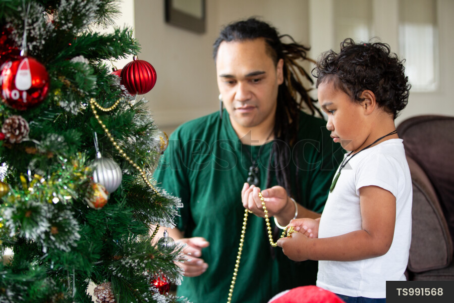 Decorating the Christmas Tree