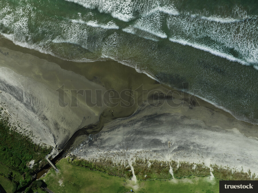 Top Down view of Katikati Beach